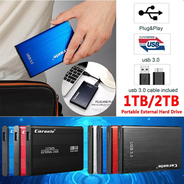 Caraele 1TB/2TB 2.5inch Ultra Thin USB 3.0 Portable External Hard Drive HDD  Storage Hight Quality | Wish