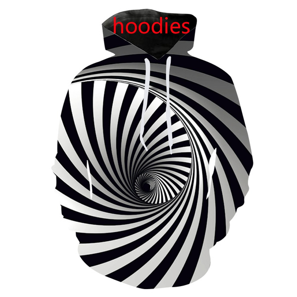 3D Hoodies Hypnosis Swirl Mens Womens Sweater Sweatshirt Jacket Pullover Tops 