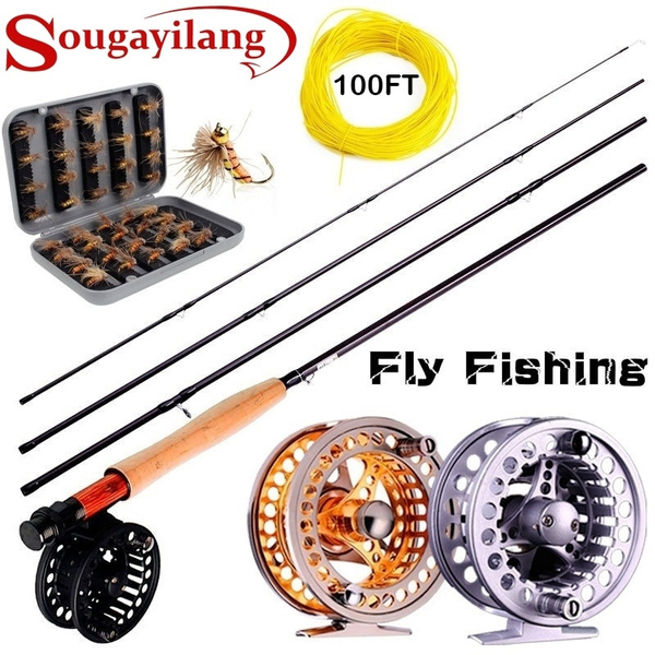 Sougayilang Fly Fishing Rods Set 2.7M/9FT #5/6wt Fly Rod and Reel