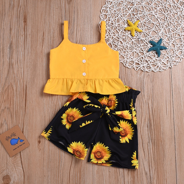sunflower overalls for baby girl