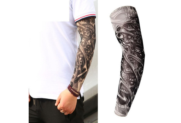 Kundra 6 Pcs Tattoo Compression Sleeve Arm Sleeves Tattoo Tattoo Sleeve  Covers Temporary Tattoo Sleeves Sunscreen