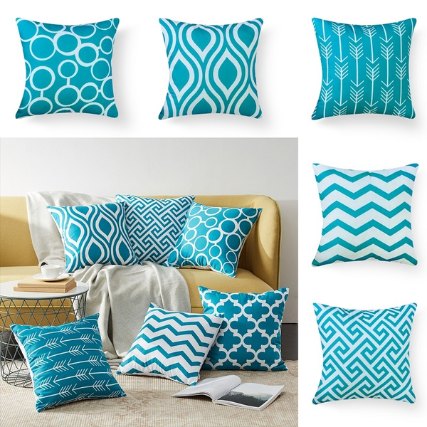 teal sofa cushions