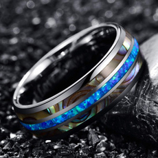 8MM, tungstenring, polished, wedding ring