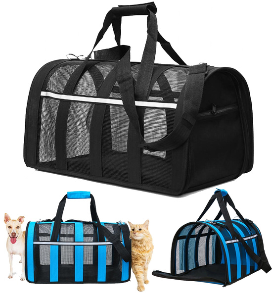 Myshle Cat Carrier Dog Carrier Pet Carrier for Small Medium Cats Dogs Puppies Kitten of 15 Lbs Airline Approved Small Dog Carrier Soft-Sided Pet Travel Carrier Bag for Dogs and Cats 