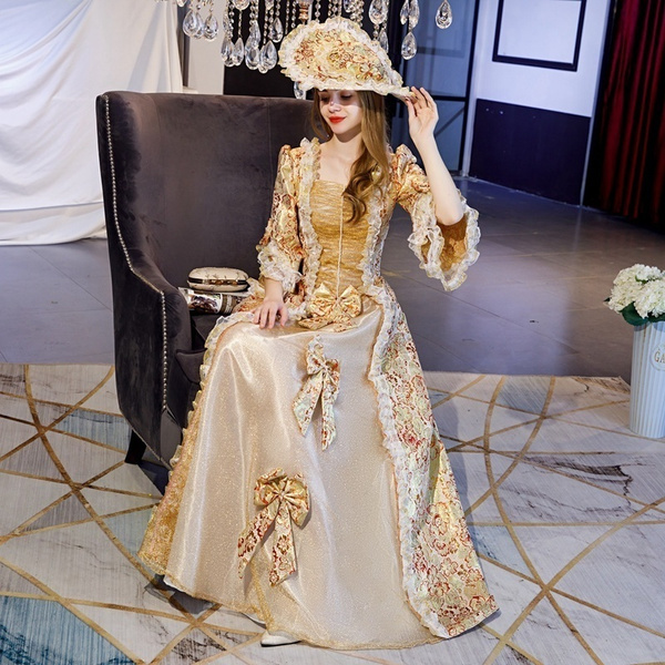 Women Victorian Dress Costume Medieval 