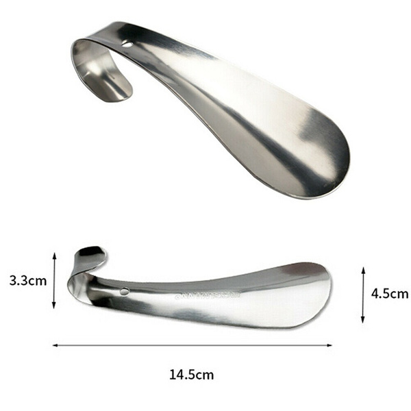 3 1/2" Professional Stainless Steel Metal Shoe Horn Spoon Shoehorn 