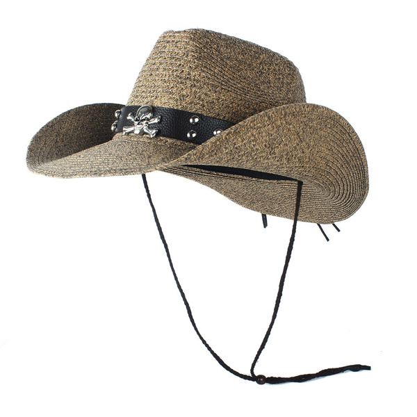 Women Men Summer Straw Cowboy Hat For 