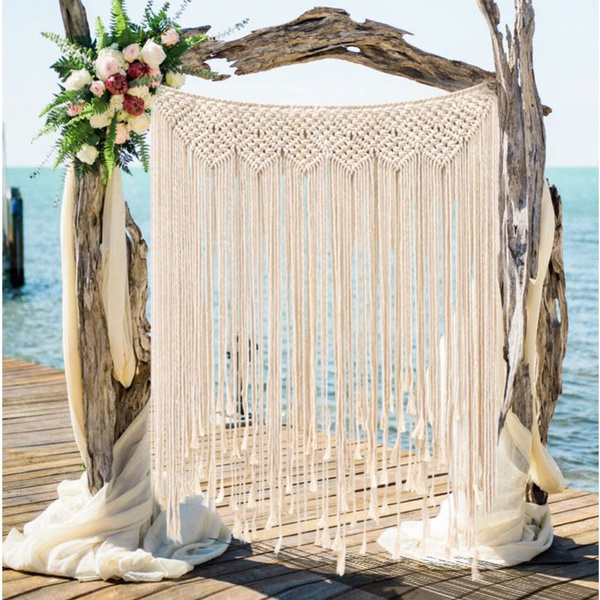 Boho Wedding Decoration Macrame Wedding Backdrop 100x115cm