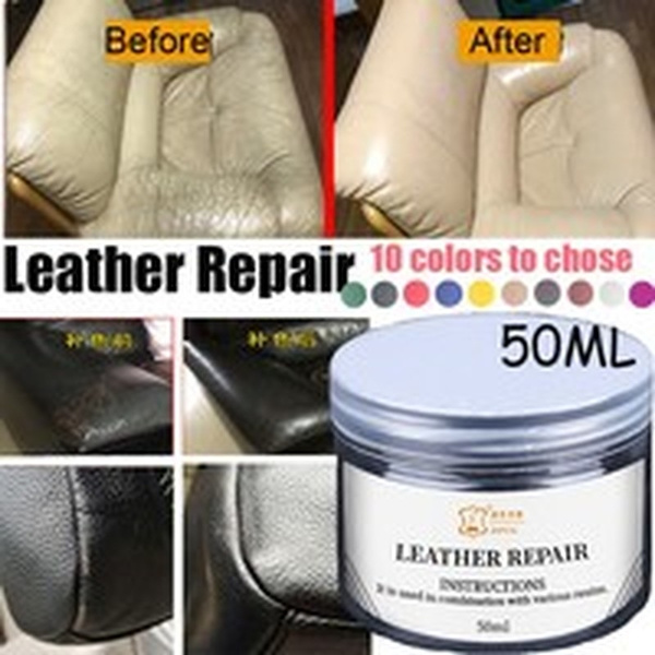 Heat Liquid Leather Vinyl Repair Kit, Leather Sofa Color Repair Kit