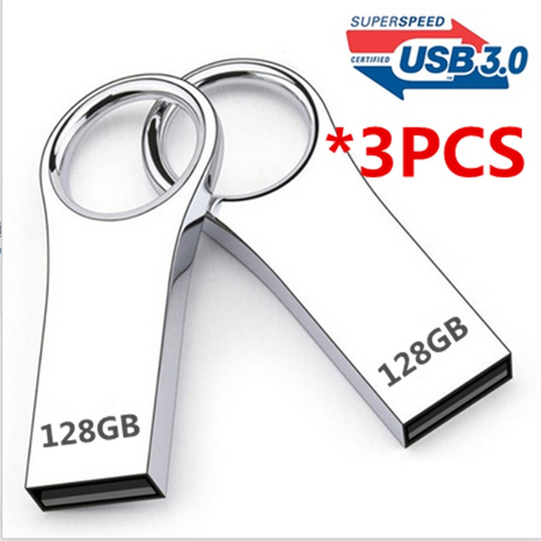 Real capacity 3PCS USB 3.0 flash drive metal USB flash drive 128GB64GB