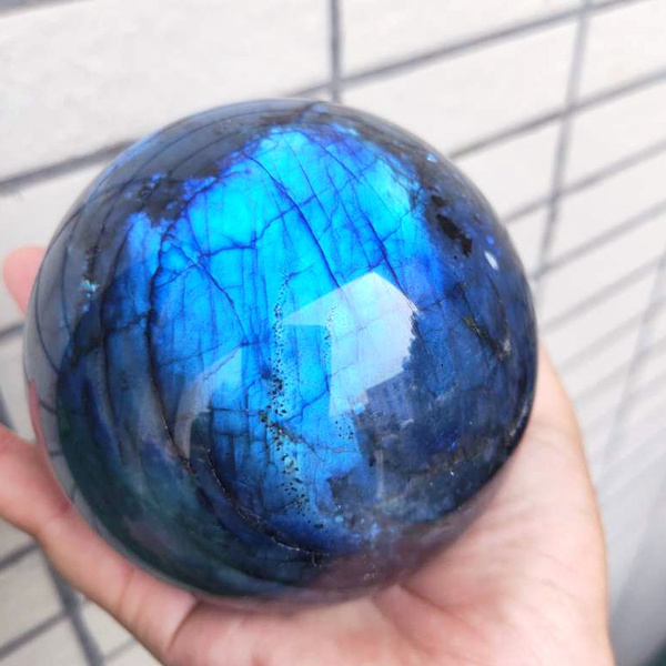 1000g  Natural Beauty Labradorite Crystal Ball Quartz Sphere Healing Collection 