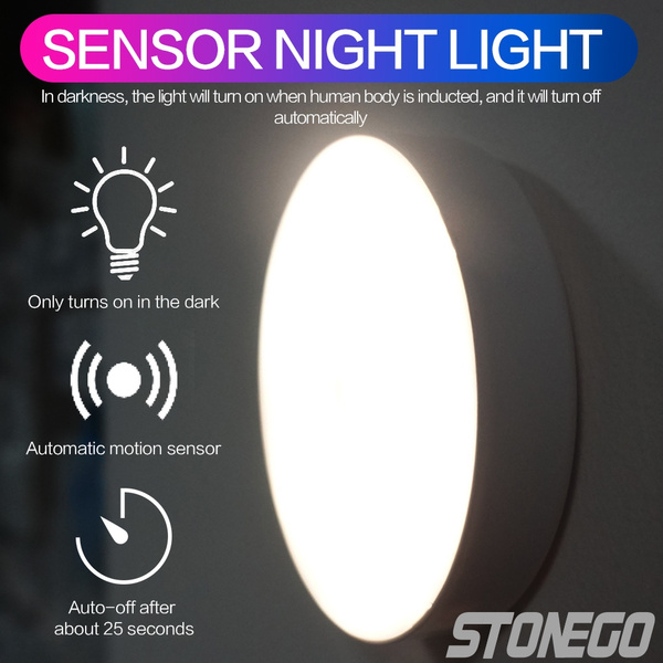 Motion Sensor Toilet Light, Body Auto Motion Activated LED Toilet