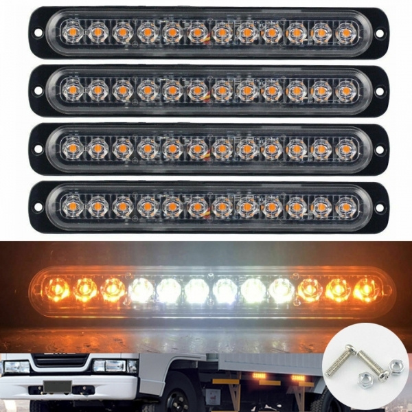 KACEPAR 4 in 1 Emergency Strobe Light Truck Surface Mount w