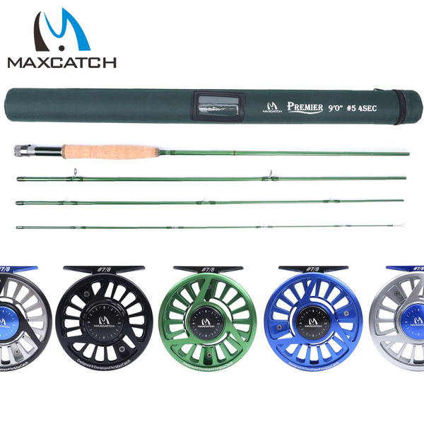 Premier Fly Fishing Rod with Avid Fly Reel and Rod Case, 3/4,5/6,7/8wt fly  fishing set
