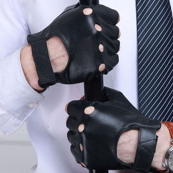 stylish half finger gloves