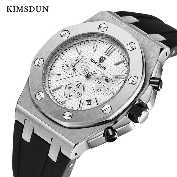 KIMSDUN Top Brand Luxury Mens Watches Alloy Quartz Waterproof Watch Men  Fashion Sport Retro Simple Wristwatch