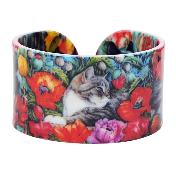 cat bangle bracelet