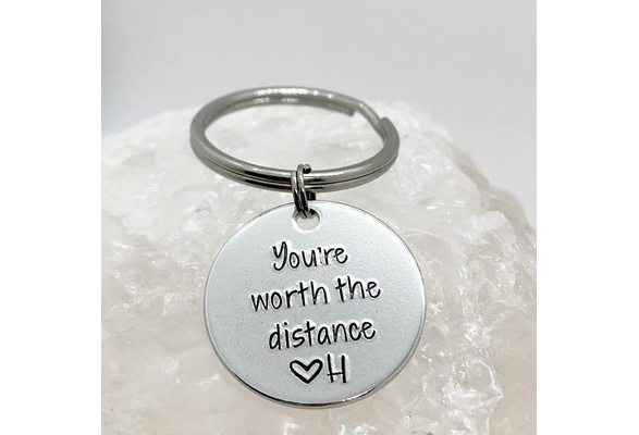 Distance keychain on sale