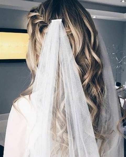 Boho Wedding Veil Boho Bridal Veil Boho Wedding Veil draped