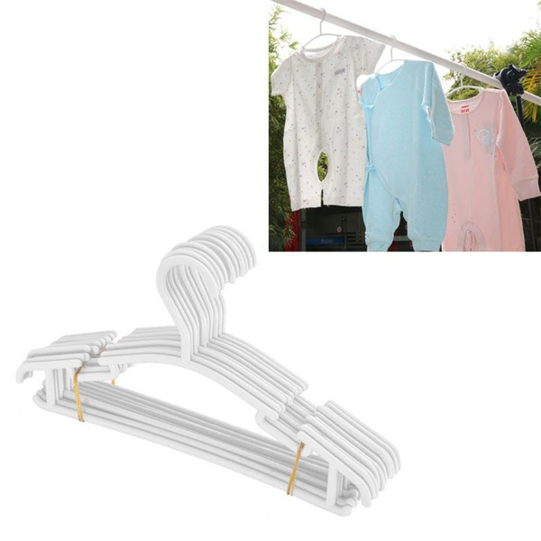 10-pack Baby Hangers Plastic Kids Non-Slip Clothes Hangers for