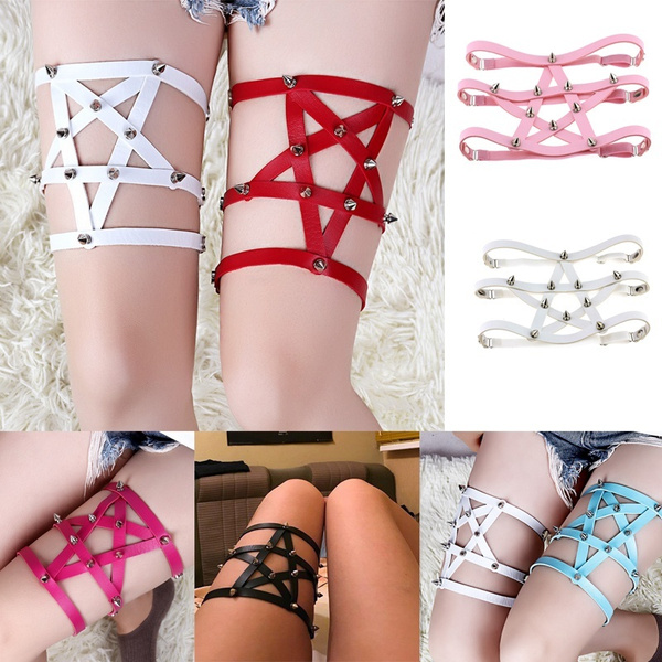 1 Pcs Pentagram Garter Leather 
