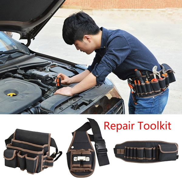 Hardware Waist Tool Storage Bag With Belt Professional Electrician Military New Hardware Waist Tool Storage Bag With Belt Professional Electrician Military New