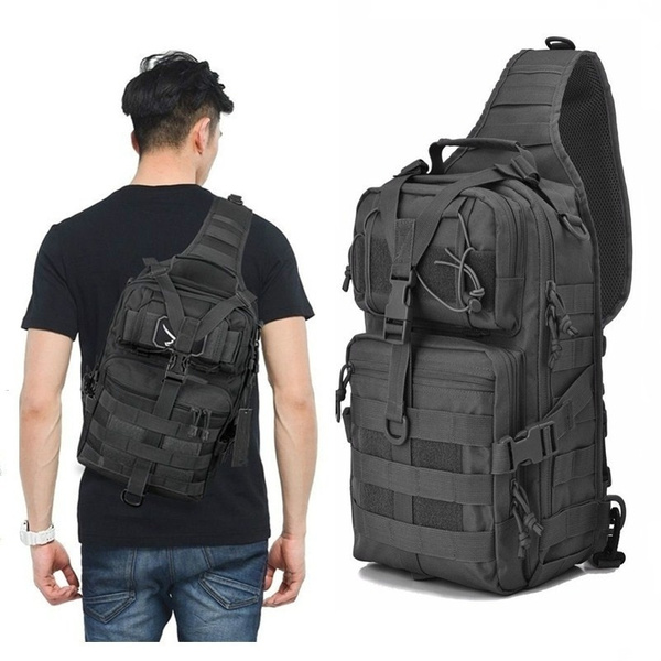 Military Sling Backpack Tactical Assault Pack Backpack Army Molle  Waterproof Bag