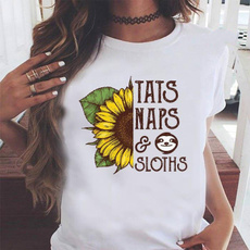 sunflowertshirt, slothtshirt, Shirt, Sunflowers