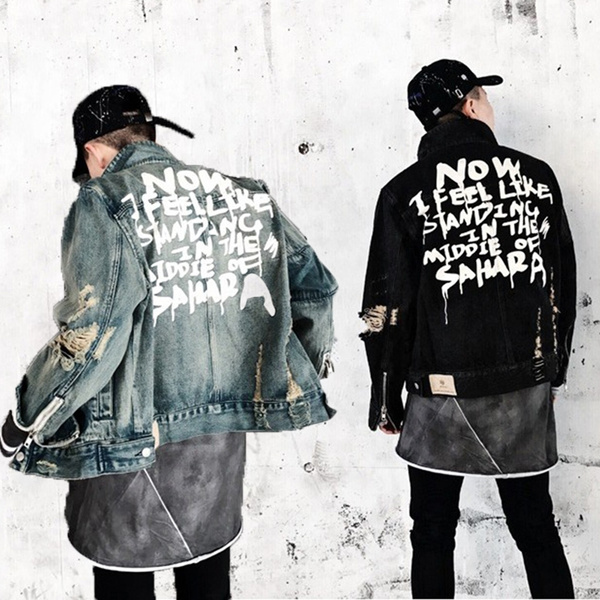 Denim jacket hip outlet hop