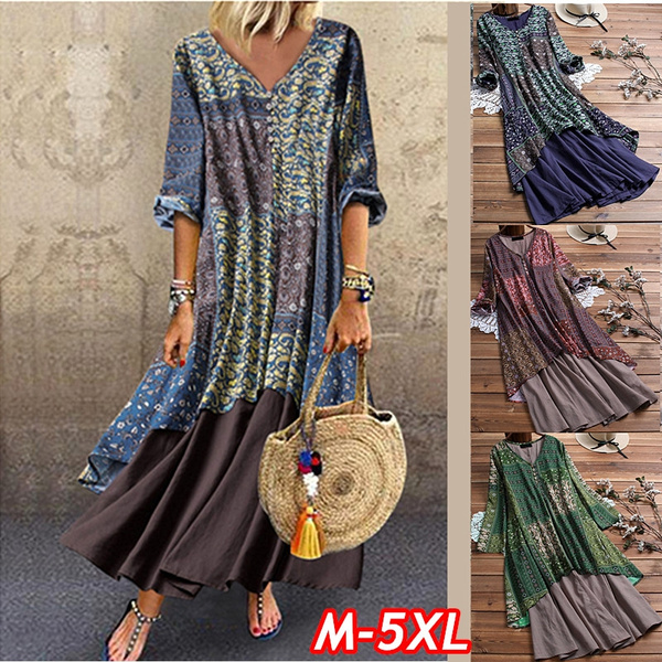 Bohemian loose dresses sale