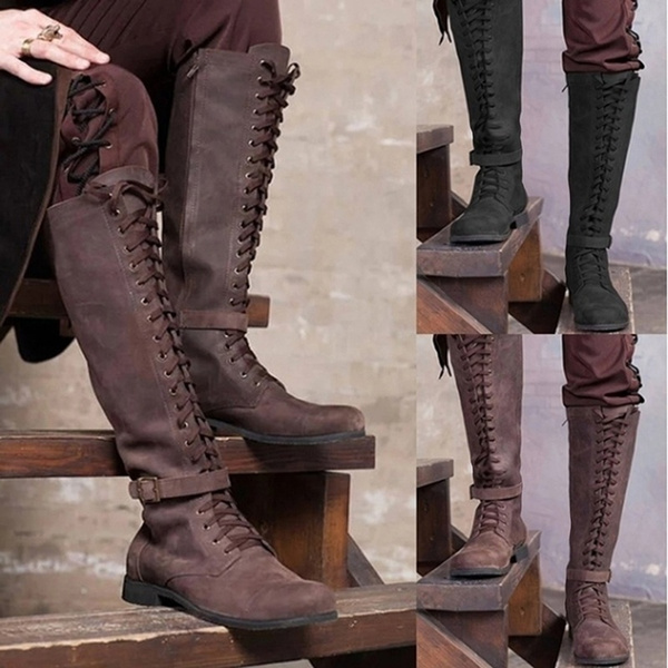 mens knee high renaissance boots