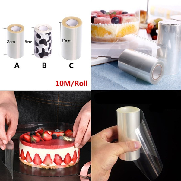 1 Roll 10M DIY Cake Transparent Clear Mousse Surrounding Edge Wrapping ...