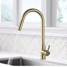 mixertap, gold, Stainless Steel, Faucets