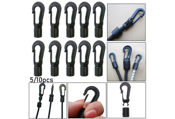 5/10pcs Open End Cord Boat Kayak Accessories Plastic POM Clips Plastic  Clips Rope Buckle Elastic Ropes Buckles Clothesline Straps Hooks Camping  Tent