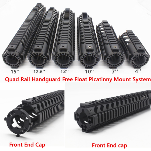 end cap for ar-15 free float quad rail handguard