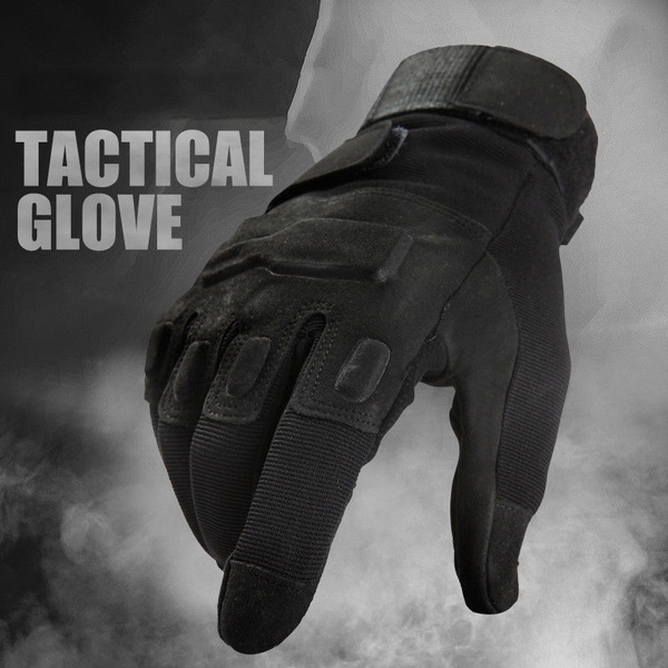 Men Tactical Combat Hunting Anti-skid Ripstop Military Full Finger Riding Gloves 