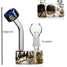 glasswaterpipe, percolatorbong, Glass, smalldabrig