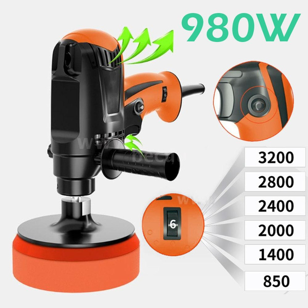 980W Multifunctional Six Gears Adjustable Speed Car Electric Polisher ...