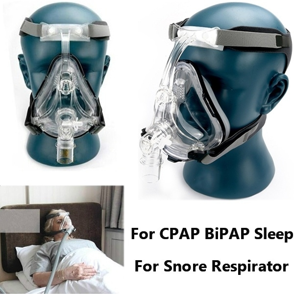 FM Full Face Nasal Mask with Headgear for CPAP BiPAP Sleep and Snore ...