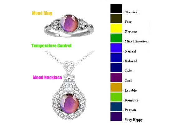 what does purple mean on mood necklace