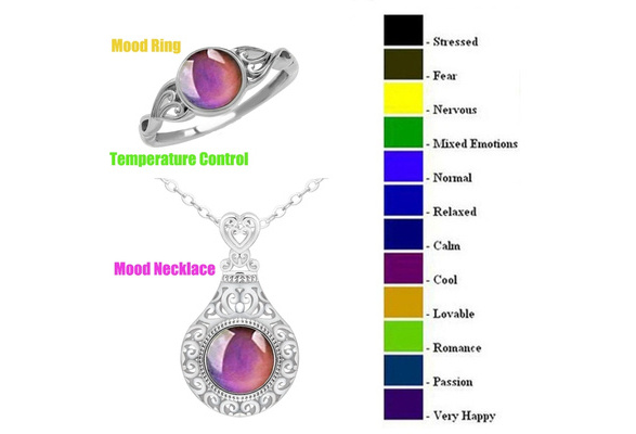 Acchen Mood Necklace Love Heart Change Color Emotional India | Ubuy
