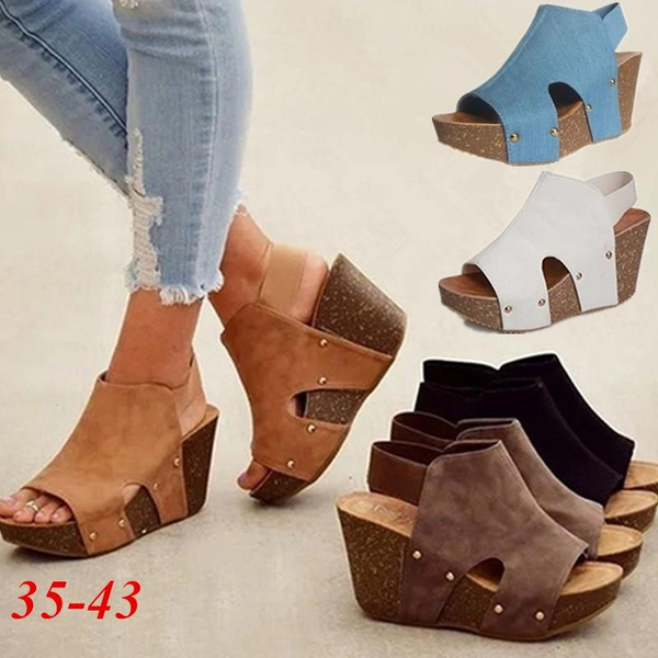 Wedges Sandals Shoes For Women High 