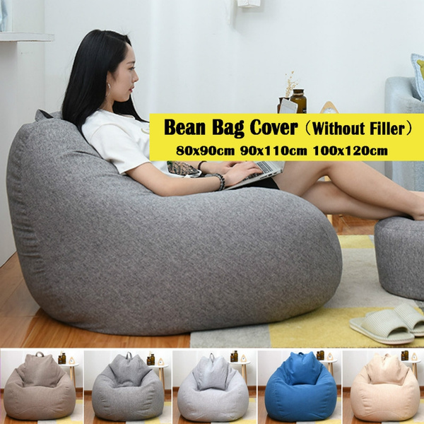 Large Gamer Bean Bag Chairs Seat Couch Sofa Cover Indoor Lazy for Adults  Kids（Without Filler）
