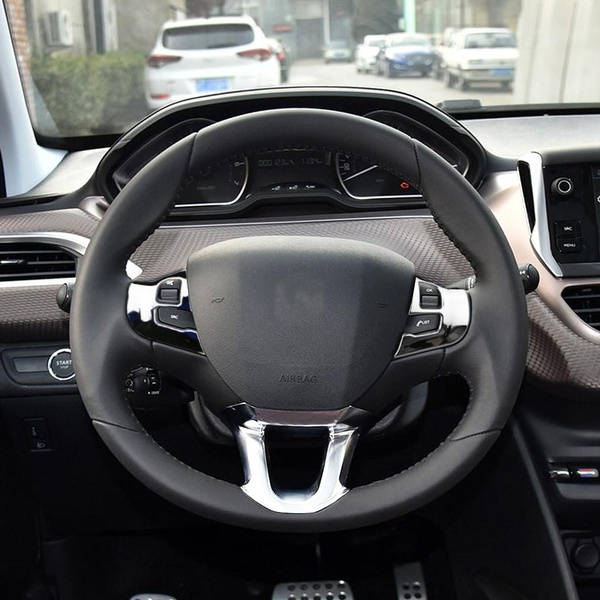 Car Wheel Stickers for Peugeot 208 2015 2016 2017 2018 Steering Wheel Decorative Cap Sticker Trim Car Accessories | Wish