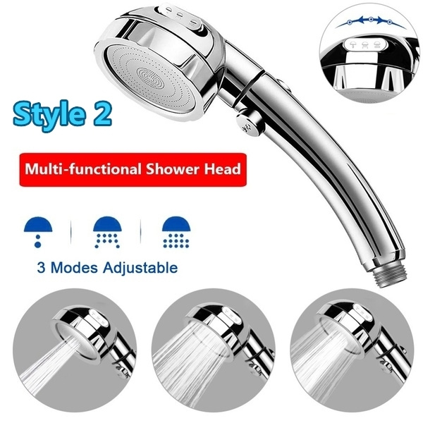 360 Degrees Rotating Shower Head Adjustable Water Saving 3 Mode Water Pressure W 