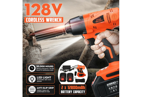 Tool Hub 10201 20V 1//2/" LED Impact Power Wrench Driver 600nm Cordless Electric