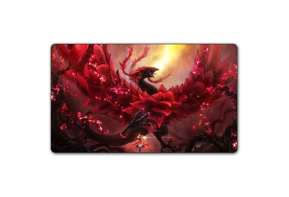 anime warrior girl Playmat) Cartoon Playmat,Board Games Anime Card Play Mat  Gathering,MTG Playmat,TV Computer Mega Playmat,Custom Table Pad Mouse Pad  with Free Waterproof Portable Bag