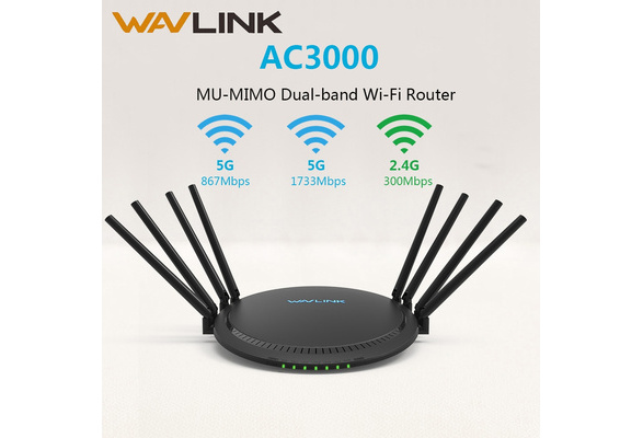 WAVLINK AC3000 MU-MIMO Tri-band Router 8 Antennas 2.4G/5G Smart