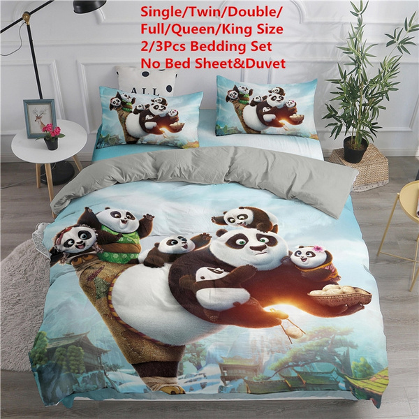 Kids Cartoon Animal Duvet Cover, Panda Bedding Twin