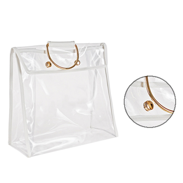 Women's bag storage bag | transparent PVC frosted moisture-proof | mold  proof dust proof bag | Shopee Singapore